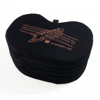 10 unidades Asiento Cojín para remar y barco-dragón, extra grande ligero 100 g, 32 x 22 x 1 cm, adecuado para Ergo, parte inferior antideslizante, con enganche, forma Espuma Interior