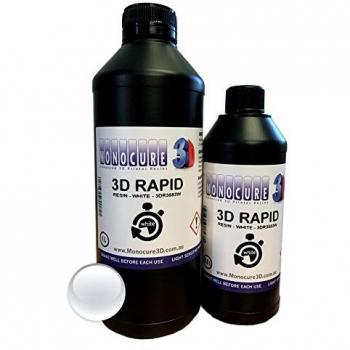 Monocure3D - Resina rápida, 1 L, 34 onzas, 500 ml, blanco, 1