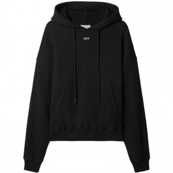 Off-White Men's Hooded Sweatshirt in Black | Size Large | OMBB085F23FLE001 Color 1001