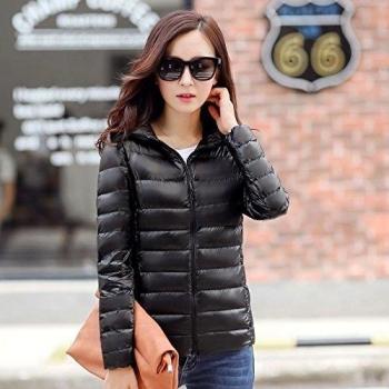 WJP Mujeres Ultra Lightweight Stop fbarer Down – Chaqueta Outwear tampón Doudoune W de 2587, Weiblich - Schwarz