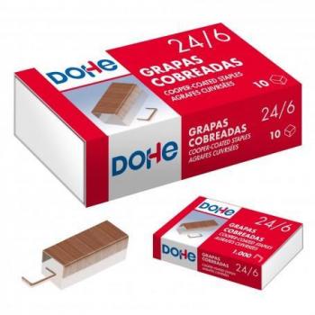 Dohe Caja de 1000 Grapas 24/6 Cobreadas