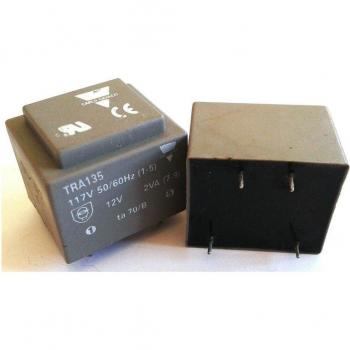 Transformador incapsulato de cartas 117 V/12 V 2 VA Estaño Gavazzi tra135
