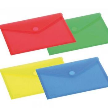 Carpeta sobre A5 con cierre de velcro en PP color rojo