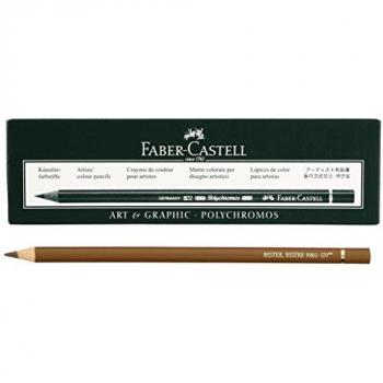 Lápices de colores Faber-Castell Polychromos Marrón (6 Unidades)