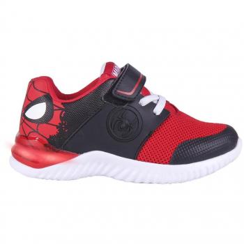 Zapatillas Deportivas con LED Spiderman Negro - Talla 29