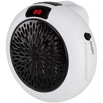Calefactor Cerámico de Enchufe Orbegozo CR4000 600W con Temporizador Programable, 2 Velocidades y Rango de Temperatura de 15 a 32ºC