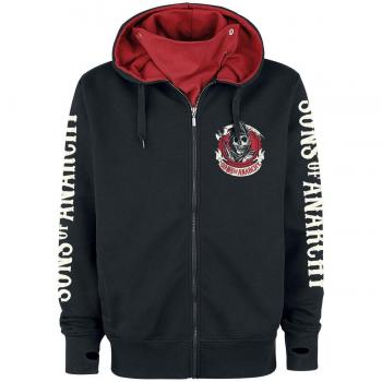 Sons Of Anarchy American Outlaw Sudadera capucha con cremallera Negro L