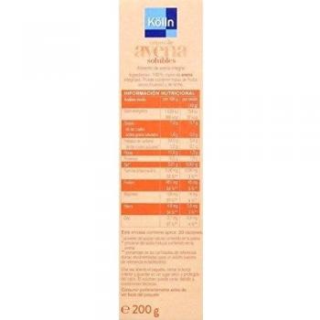 Kölln - Cereales Integrales de Avena Solubles, 100% Integral, Rico en Fibra - 200 g