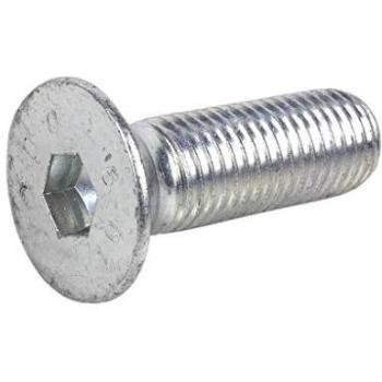 Tornillo Allen DIN 7991 Cabeza Avellanada Plana M-14 x 50mm Zincado Clase 10.9 - Caja de 50 Unidades