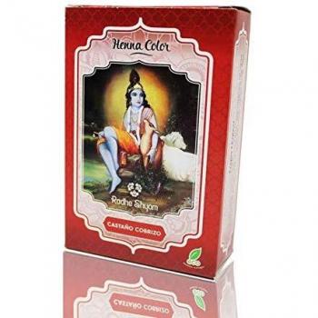 Radhe Henna Radhe Castaño Cobrizo Polvo 100 Gr Henna Radhe Envase 100 Gr 100 ml