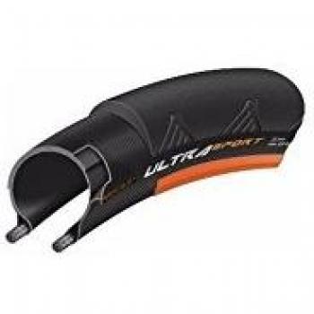 Continental Unisex Ultra Sport II plegable Neumáticos, unisex, Ultra Sport II faltbar, negro / naranja