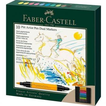 Estuche Faber-Castell Pitt Artist Pen Dual Marker 10 Colores