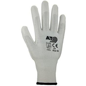 Guantes de protección contra cortes talla 10 blanco EN 388 PSA II (10 pares)