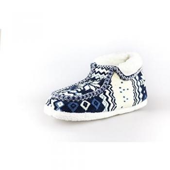 Unbekannt - Zapatillas de estar por casa de Lana para mujer 42, color Azul, talla 37/38