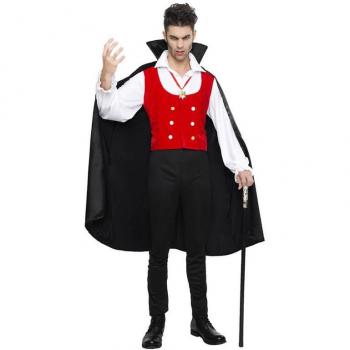 Kimokawaii Disfraz de Vampiro con capa para hombre