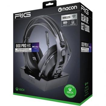 NACON RIG 800 PRO HX Auriculares Inalámbrico Diadema Juego Base de carga Negro