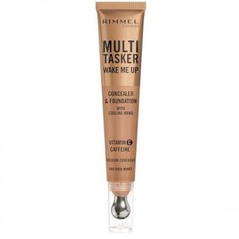 Rimmel Multi-Tasker Wake Me Up Foundation and Concealer with a Brightening Effect Shade 65 Rose Honey 20 ml
