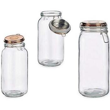 Vivalto S3606126 Tarro de Cristal Vidrio 2.1L, 11 x 26 x 11 cm, Glass