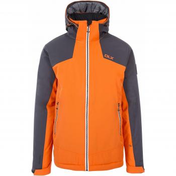 DLX Coulson - Chaqueta de esquí para hombre, impermeable, resistente al viento, Hombre, Chaqueta de esquí, MAJKSKTR0002_ORAM, naranja, M