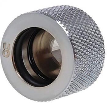Conector de Tubo Duro Alphacool HT 16mm G1/4 - Cromado - Diseño Estriado