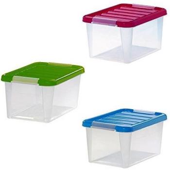 Great Plastic Contenedor 17 litros con Tapa en Color, Plastico, Neutro, 17 L