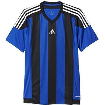 adidas Striped 15 JSY - Camiseta para hombre, color azul / negro / blanco, talla XL
