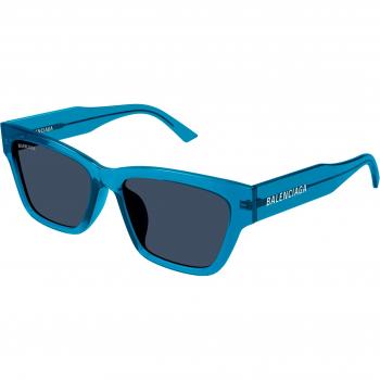 Balenciaga BB0307SA Col. 004 Donna Squadrata Blu Sunglasses, Blue Square Sunglasses, Female, Size: ONE SIZE