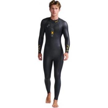 Traje neopreno 2XU Propel 1 de manga larga negro amarillo gris - S