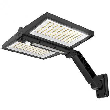 Lámpara solar Lumisky Clipper Black 8,5W con dos cabezas detectoras (1 unidad)