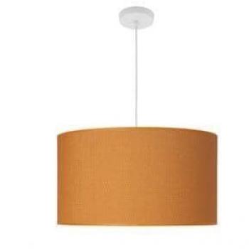 Lámpara Colgante Moderna 3xe27 Blanco/Naranja 50x50 cm con Difusor
