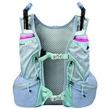 Mochila Chaleco Raidlight Activ Trail 6L para Mujer, Variedad de Tallas, Color Gris/Azul Hielo