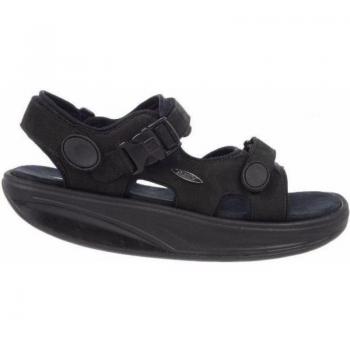 Kisumu Classic Black Full Grain Leather Women's Sandals