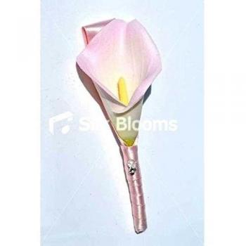 Vintage-inspired Artificial rosa con punta de lirio de ojal