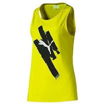 PUMA Camiseta BE Bold Graphic Tank Amarillo Mujer