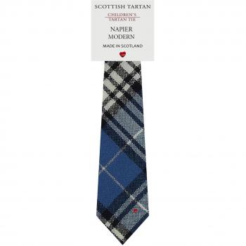 Boys All Wool Tie Woven Scotland - Napier Modern Tartan