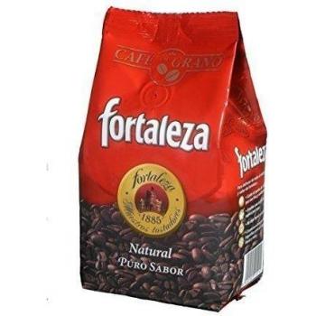 Café Fortaleza - Café en Grano Natural, Puro Sabor, de Variedades Arábicas, Intensidad Media, Aroma Herbal y Afrutado, Ideal para Cafeteras Espresso, Pack 3x250g