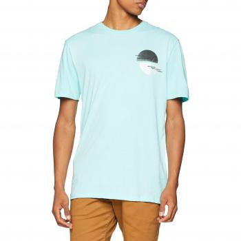 Volcom Over Ride DD SS Camiseta, Hombre, Azul