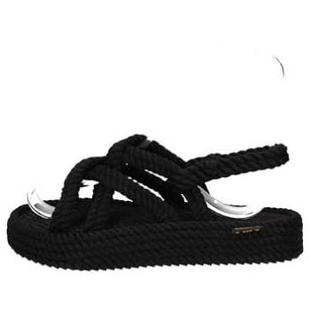 Espadrilles Plataforma Bohonomad Bodrum Color Negro 37 Mujer