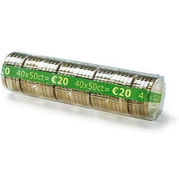 Fundas para monedas de 50 centimos Paquete de 100