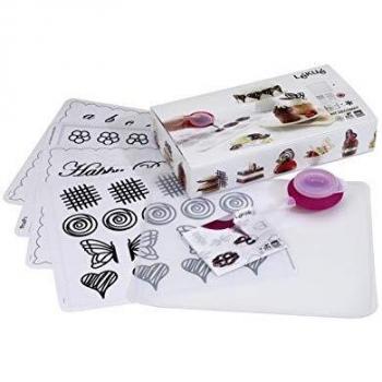 Lékué Platine 3000007SURM017 - Kit de decoración con lienzo, silicona
