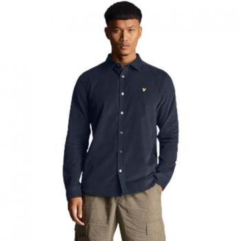 Lyle & Scott Muddy Navy Needle Cord Shirt