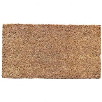 Felpudo de Coco Natural Antideslizante Suelosport - 33 x 60 cm, Resistente para Interior y Puerta Exterior, Liso sin Dibujos, Ideal para Hogar, Oficina, Puertas y Jardín