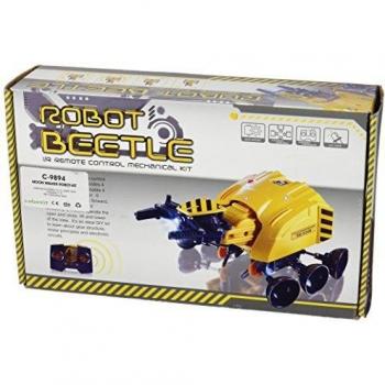 CEBEKIT-C9894 Robot Moon Walker En Kit, Mando Incluido, Color Amarillo