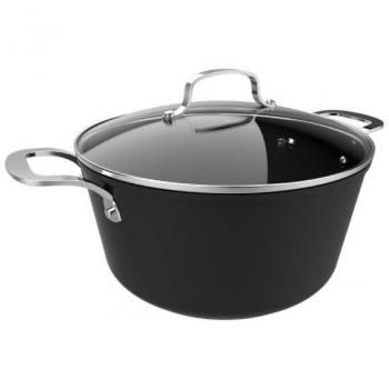 Olla con Tapa Cecotec Fantasy Ø 28 Cm - Negro - Antiadherente - Aluminio