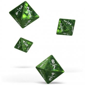 Dados D8 18 mm Goyf Mármol Verde - Pack de 4