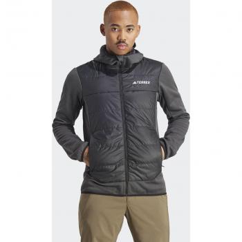 Adidas Terrex Men's Multi Hybrid Insulated Hooded Jacket - Black, Size Medium