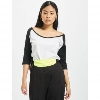 Urban Classics Women's 3/4 Contrast Raglan T-Shirt (Wht/Blk)