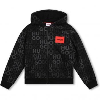 Hugo - Sudadera de niño con cremallera, capucha y estampado monograma