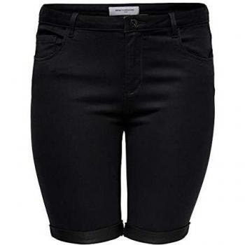 ONLY Carmakoma Caraugusta Life HW SK Long Shorts Black Pantalones Cortos, 54 para Mujer