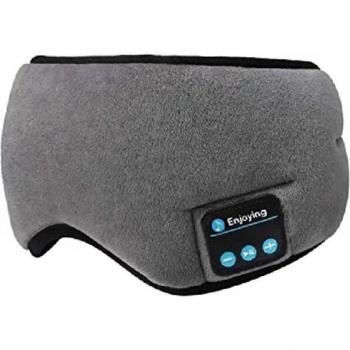 Auriculares Inalámbricos para Dormir con Bluetooth 5.0 y Máscara de Ojos 3D, Micrófono Integrado, Transpirables, Ideal para Llamadas y Música en Viajes